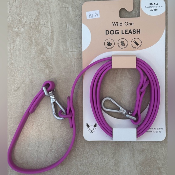 Wild One Orchid Dog Harness Small, Poop Bag Carrier & Dog Leash Standard - Picture 11 of 13
